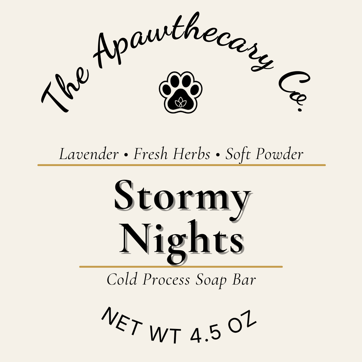Stormy Nights Label