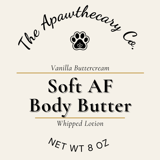 Soft AF Body Butter Label