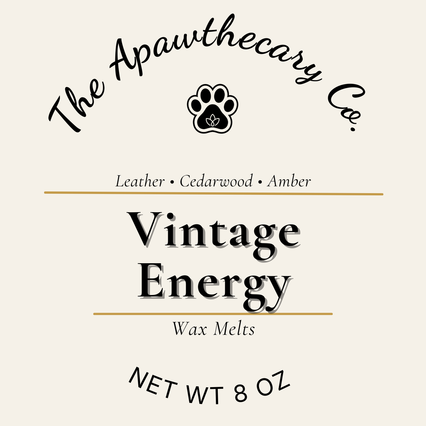 Vintage energy Label