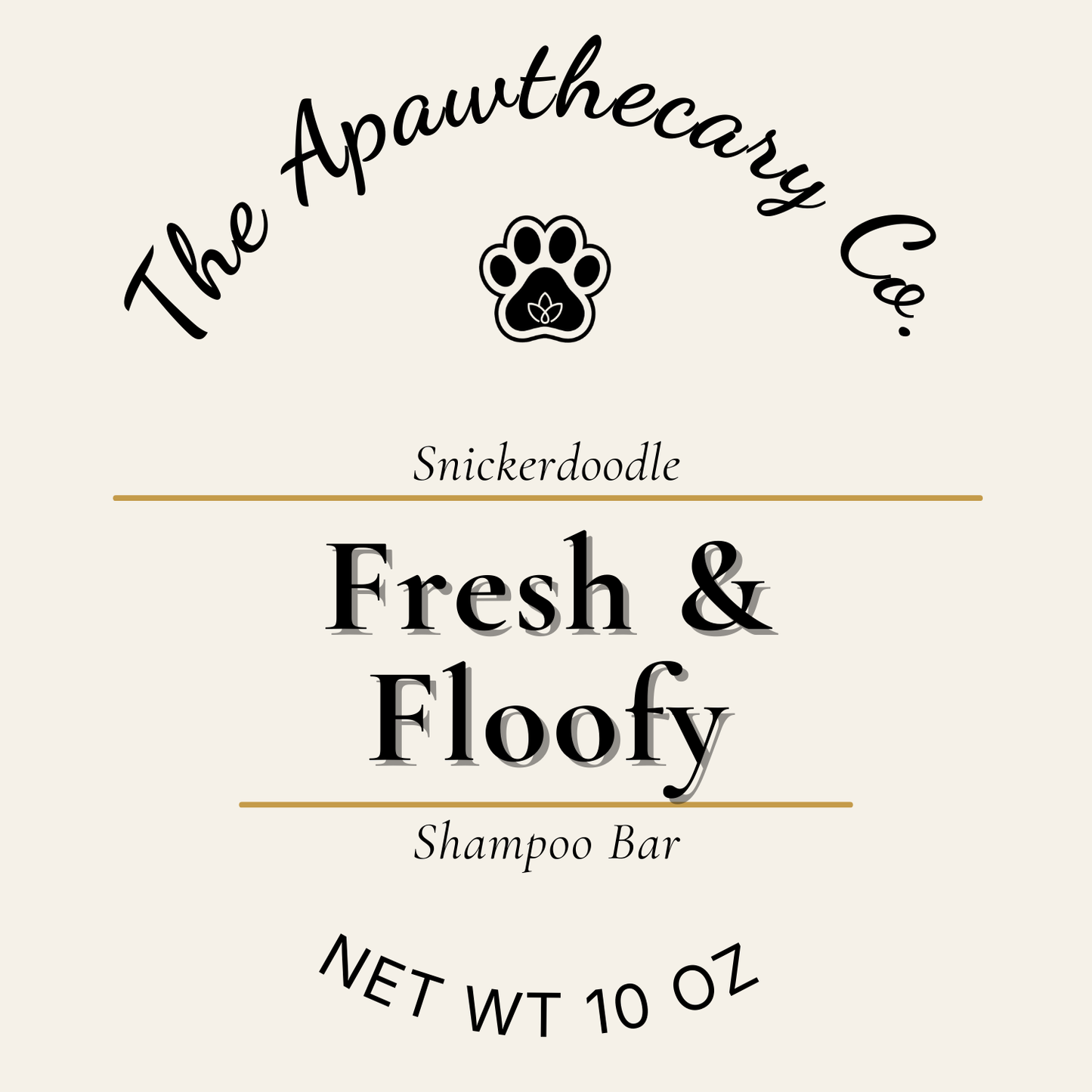 Fresh and floofy label