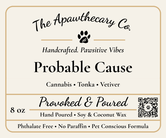 Probable Cause label label close-up