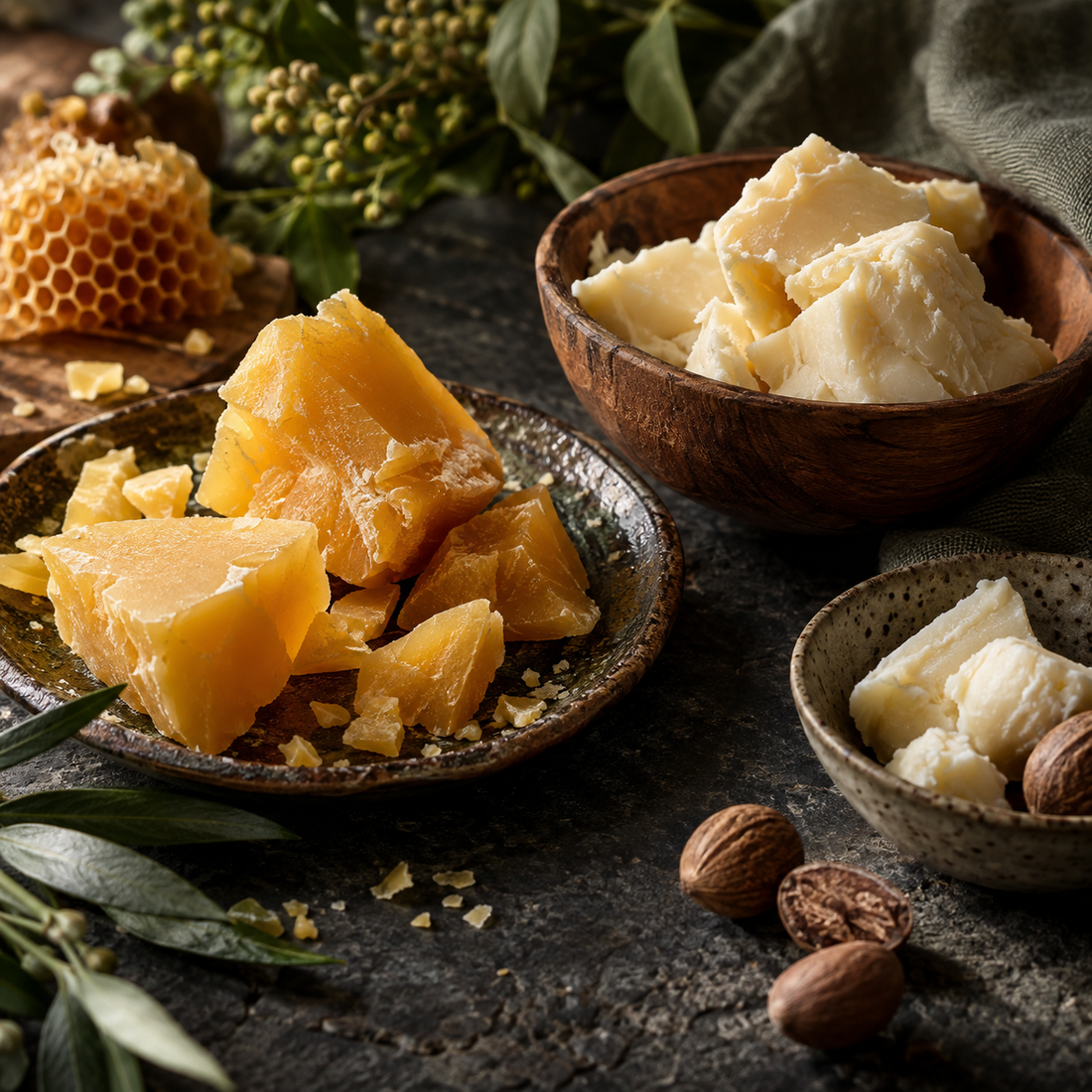 Beeswax and Plant Butters: Why These Ingredients Work So Well Together — editorial photograph