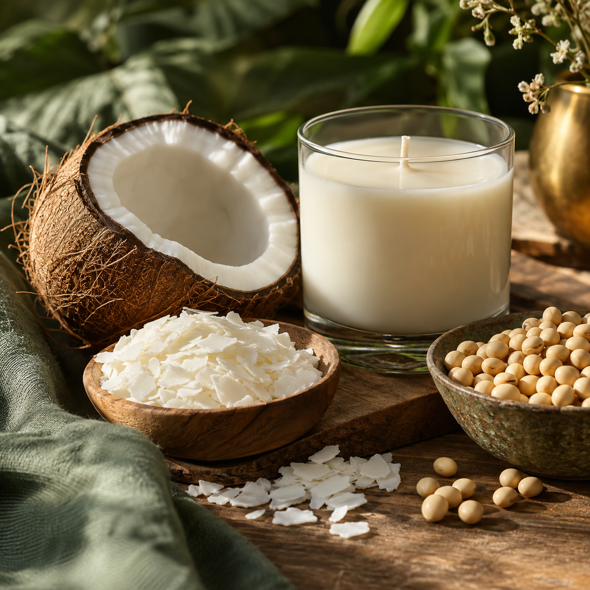 Coconut Soy Wax Candles: What the Blend Changes—and What It Doesn’t — editorial photograph