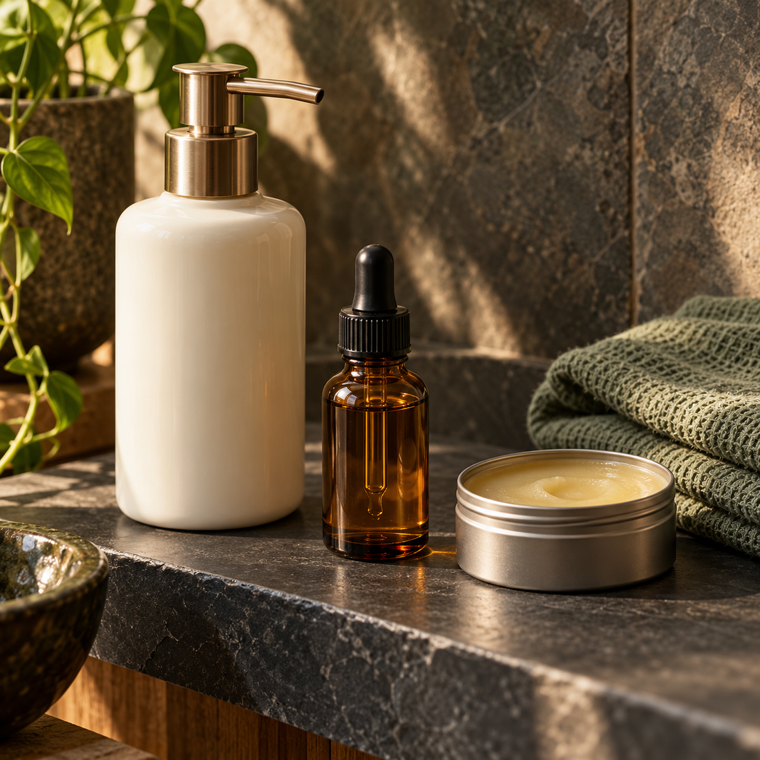 Lotion, Body Oil, or Balm First? How to Layer Body Care Without Feeling Greasy — editorial photograph