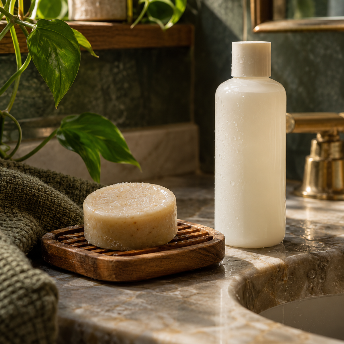 Shampoo Bar vs. Liquid Shampoo: What Changes—and What Doesn’t — editorial photograph