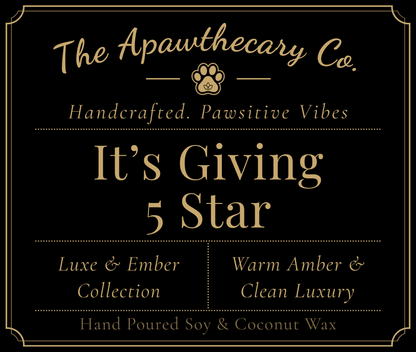 Advertisement for The Apawthecary Co. with product details on a black background