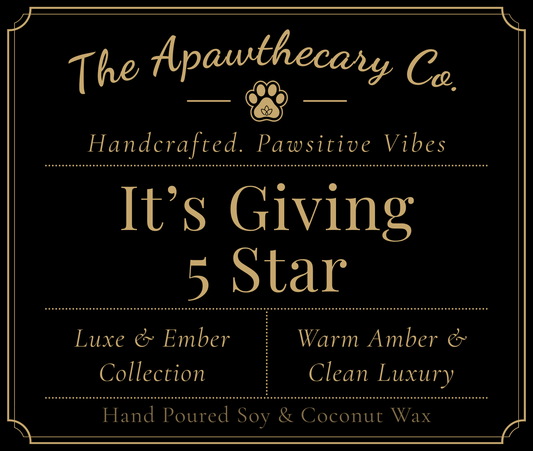 Advertisement for The Apawthecary Co. with product details on a black background