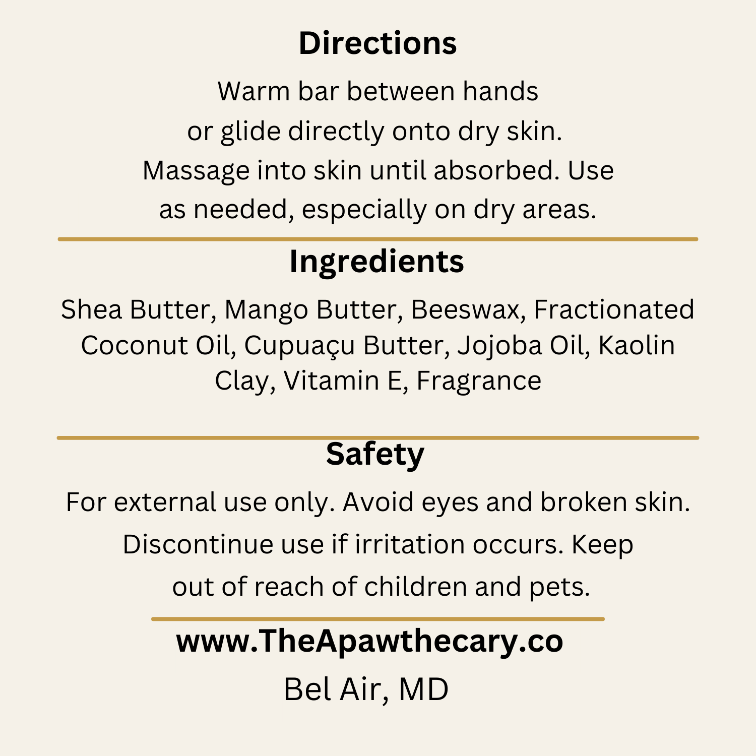 Soft Af Travel Bar Back Label