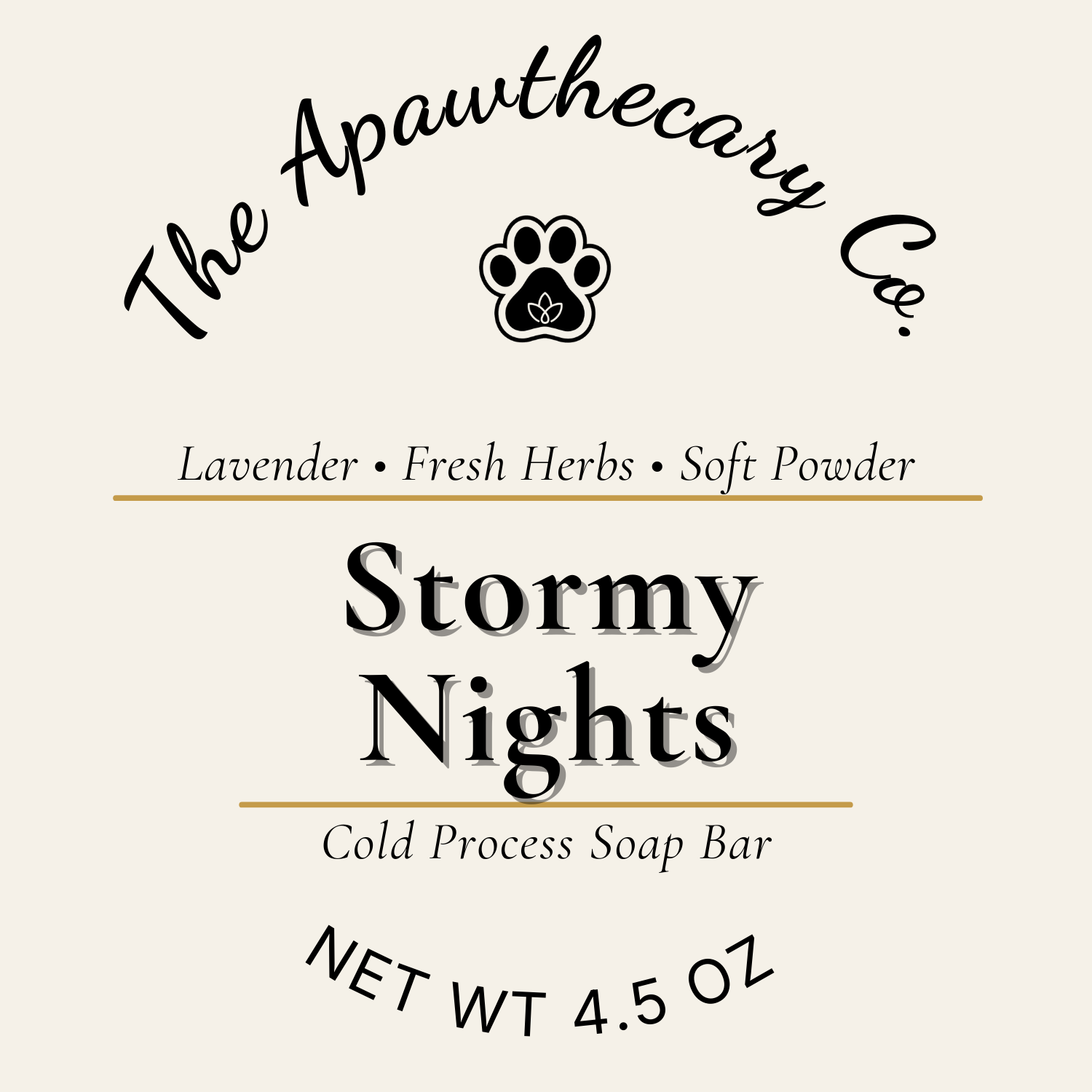 Stormy Nights Label