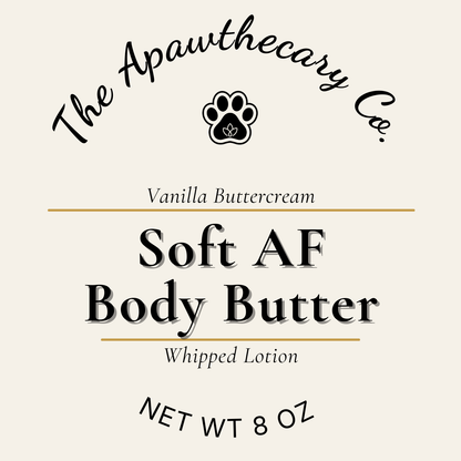 Soft AF Body Butter Label