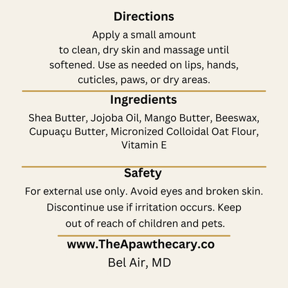 Balmy Behavior Back Label