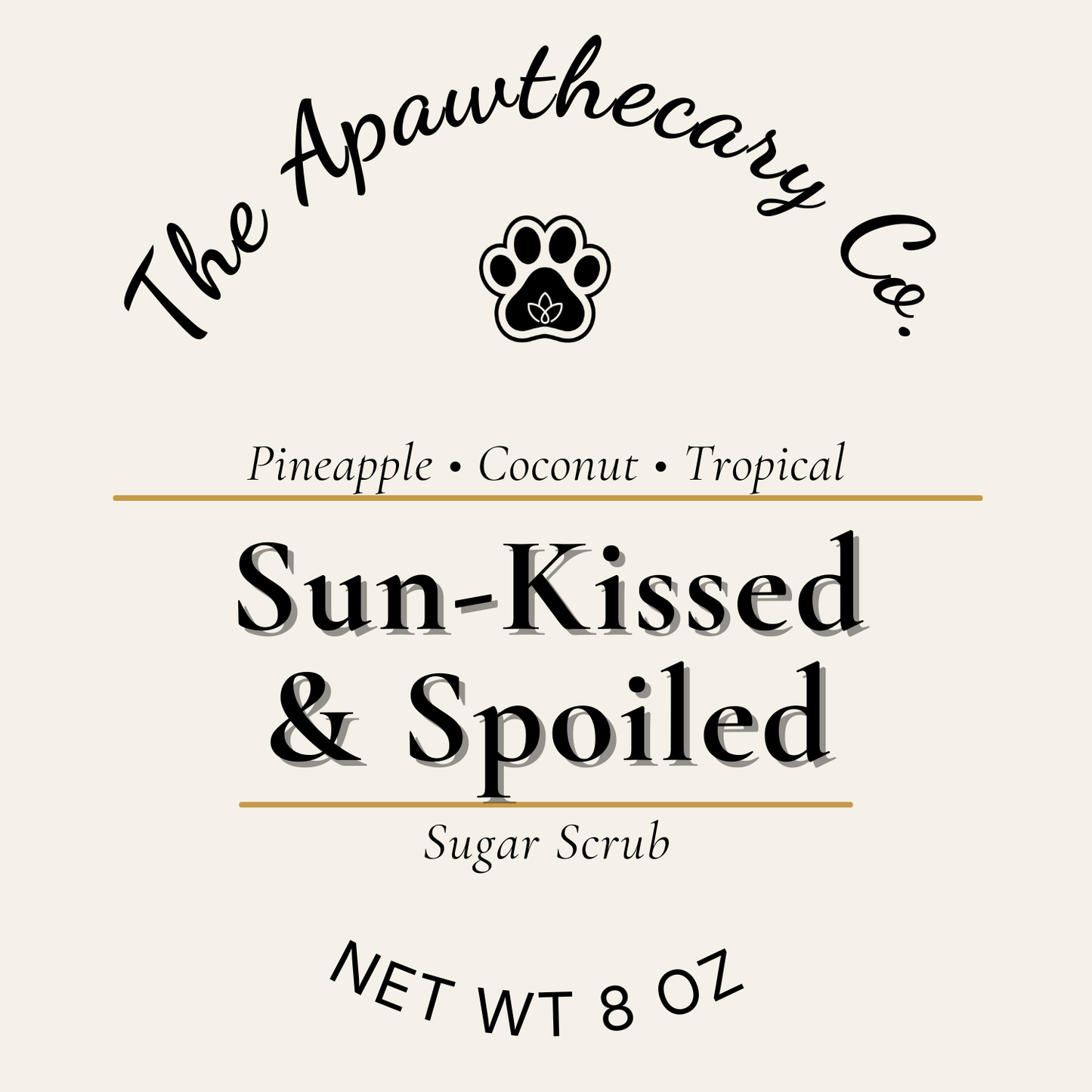 Sun-Kissed & Spoiled Label