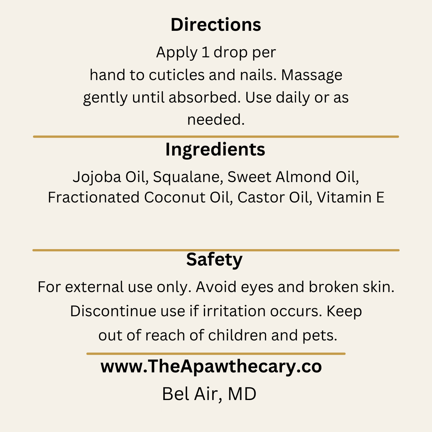 Smooth Operator Back Label