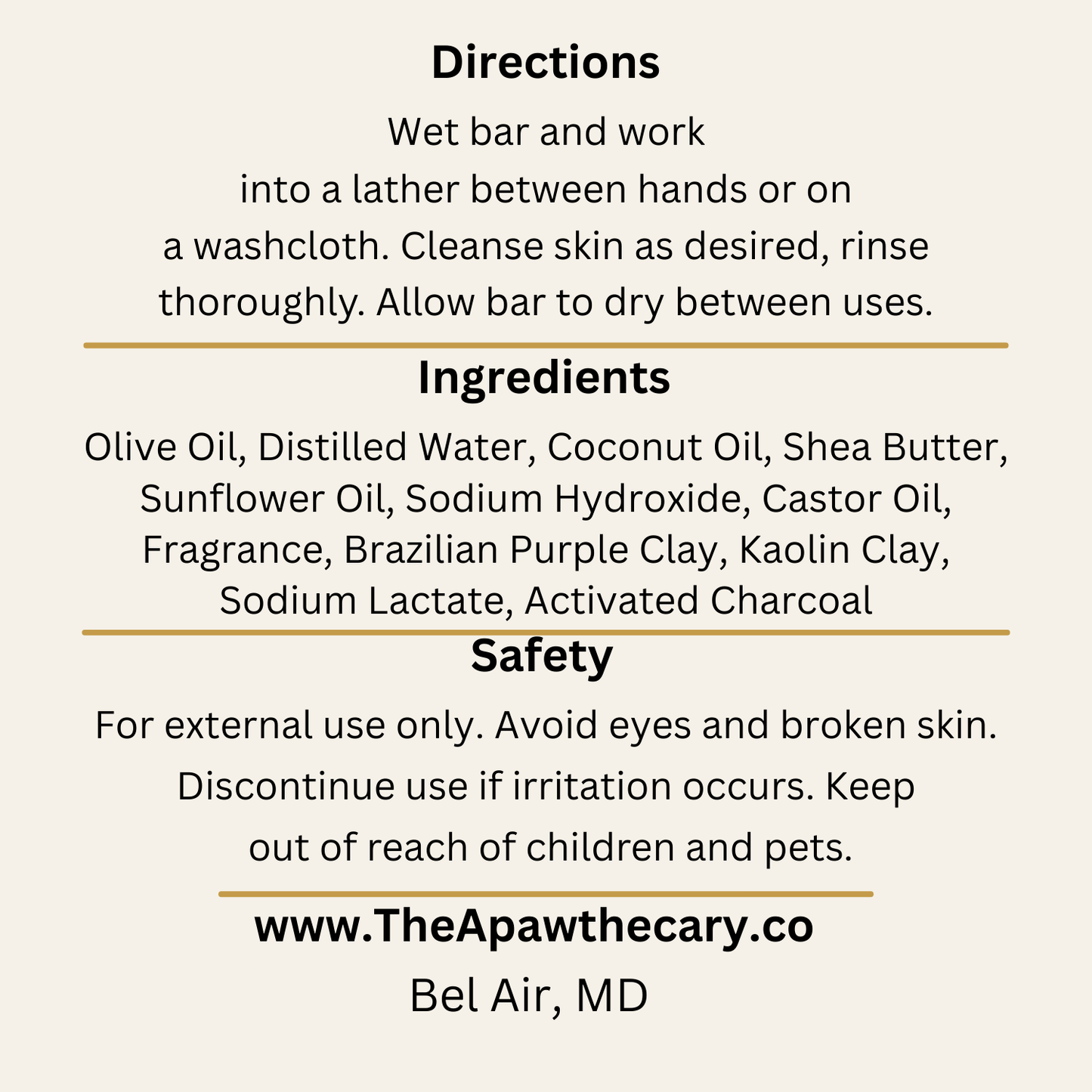 Stormy Nights Back Label