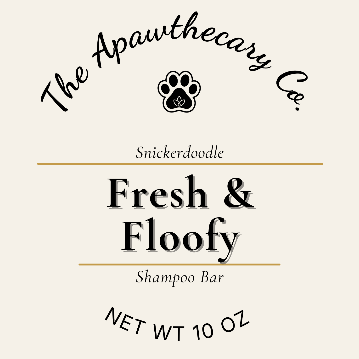 Fresh and floofy label
