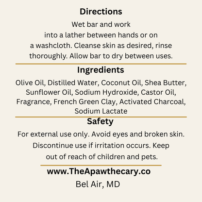 Soap of Glory Back Label