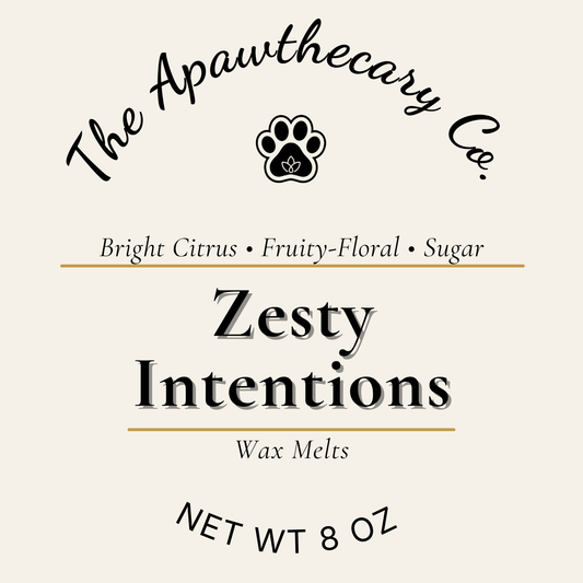 Zesty Intentions Label