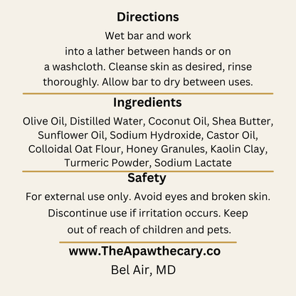 Golden Oat and Honey Back Label