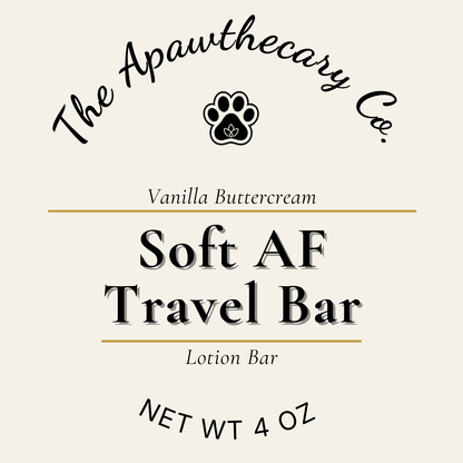 Soft AF Travel Bar Label
