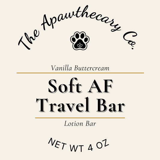 Soft AF Travel Bar Label