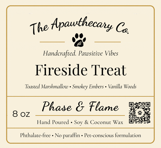 Fireside Treat label label close-up
