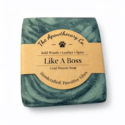 Like A Boss - Luxury Cold Process Soap – Masculine Scented bar with bold woods and leather scent.