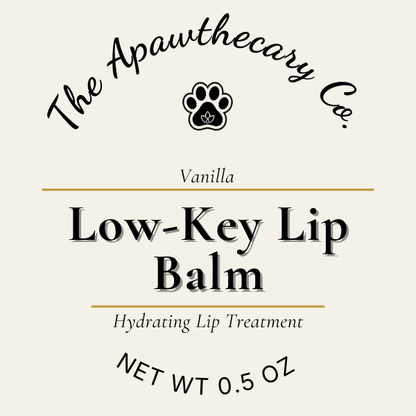 Low-Key Lip Balm Label