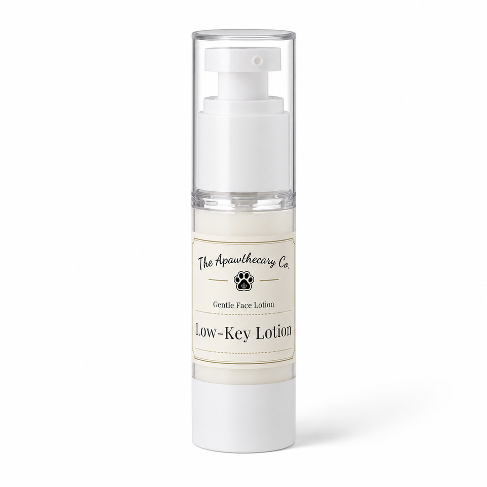 Low-Key Lotion fragrance-free moisturizer in a 2.7 oz airless pump on a white background.