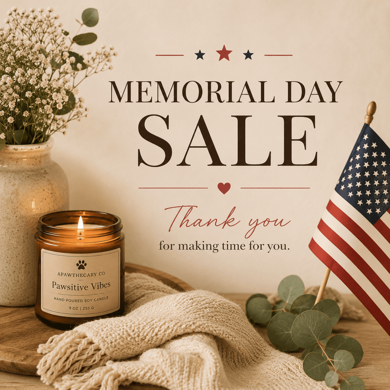 Handcrafted body care and candle giftable favorites arranged on a warm neutral background