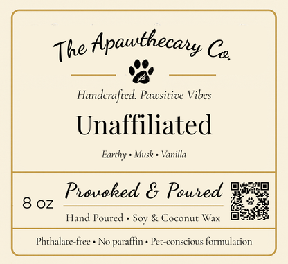 Unaffiliated label label close-up
