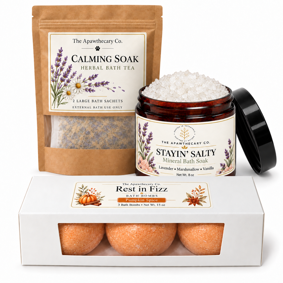 The Bath Edit – Soak Discovery Trio. Included products shown.