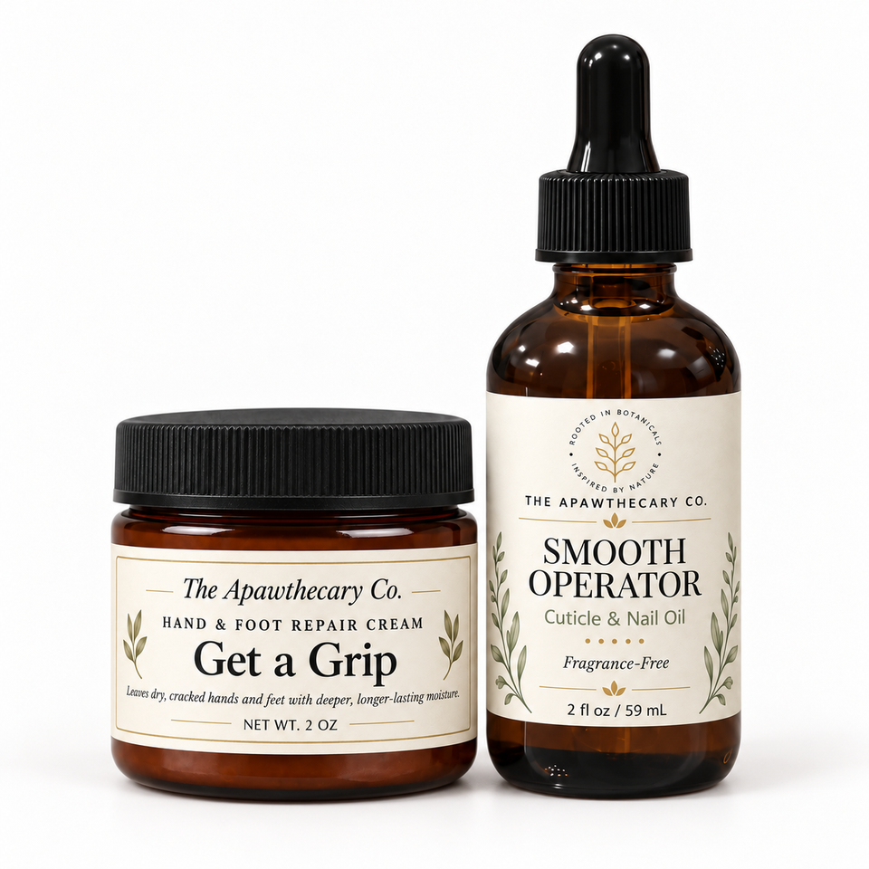 Hands Down – Hand & Nail Care Duo. Included products shown.