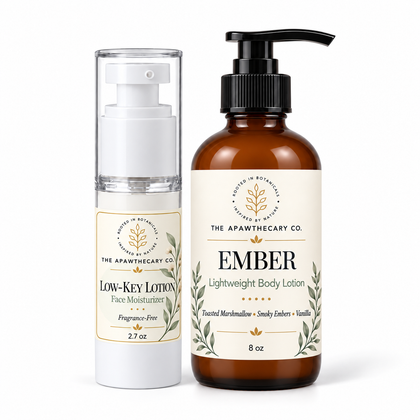 Face + Body Hydration Duo — Ember option. Included products shown.