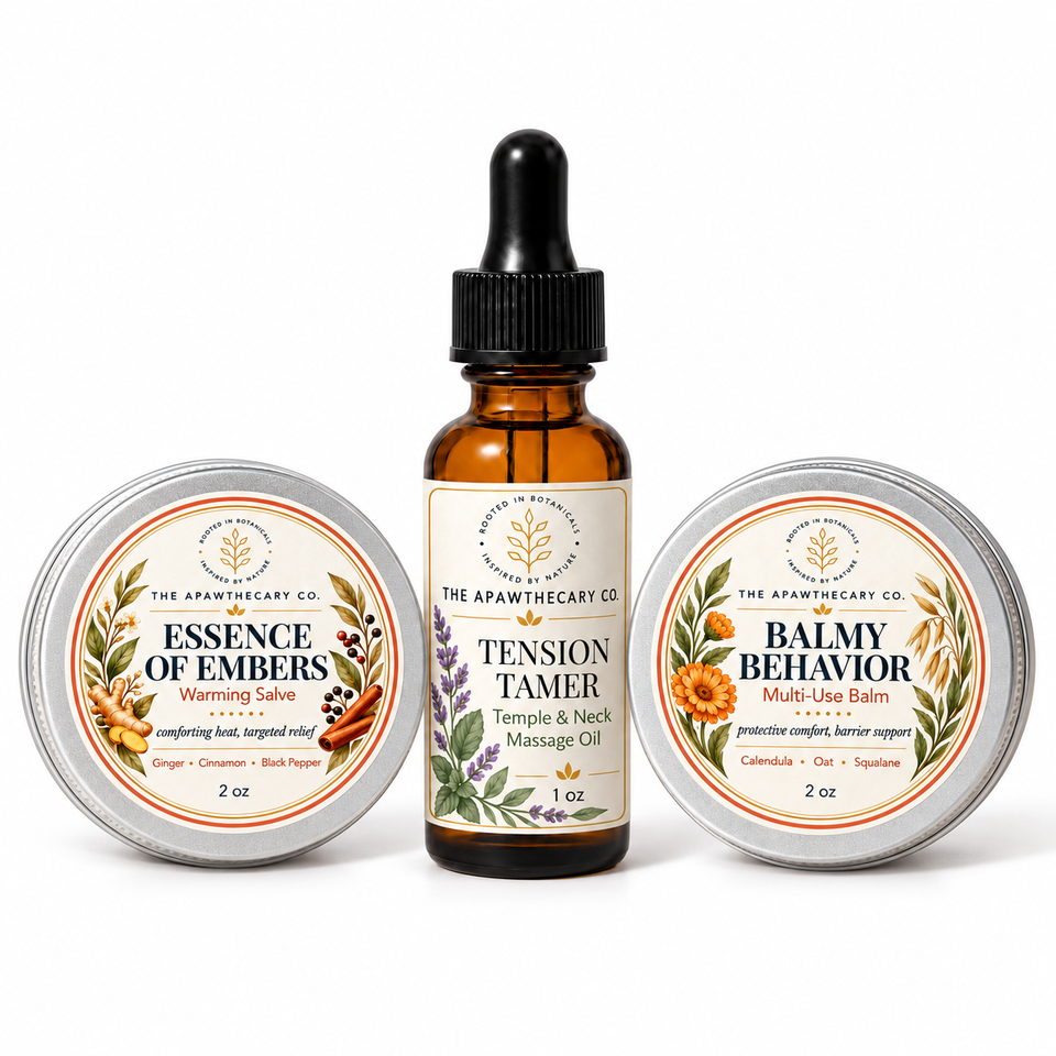 The Long Day Reset – Massage & Body Care Trio. Included products shown.