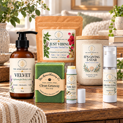 The Full Tour – Apawthecary Discovery Gift Set — lifestyle scene 1. Actual included products shown.