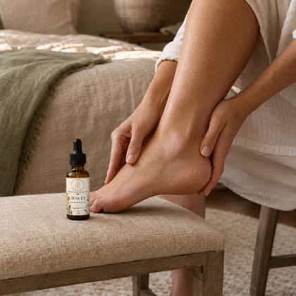Tune Up – Fragrance-Free Botanical Skin Oil — skin oil in a foot-care routine