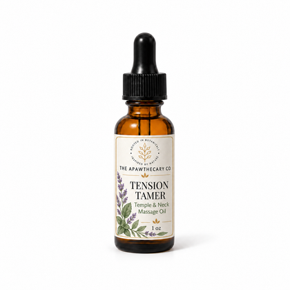 Tension Tamer – Temple & Neck Massage Oil — individual included product in The Long Day Reset – Massage & Body Care Trio.