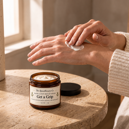 Get a Grip – Hand & Foot Cream — hand cream application