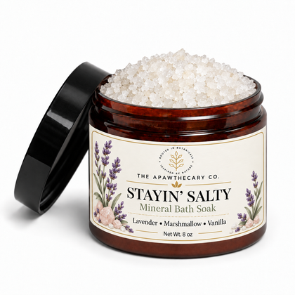 Stayin’ Salty – Mineral Bath Salt Soak — individual included product in The Bath Edit – Soak Discovery Trio.