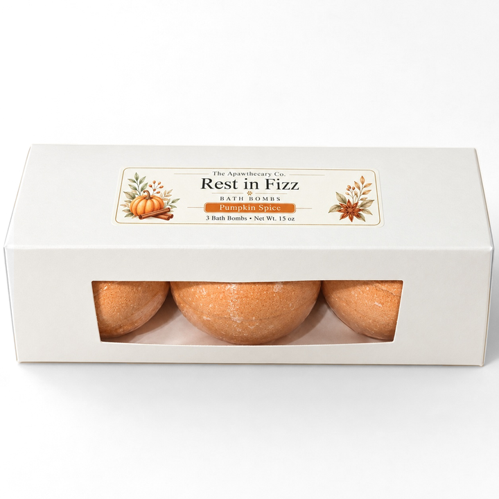 Rest in Fizz – Pumpkin Spice Bath Bomb 3-Pack