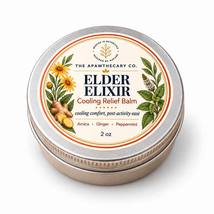 Elder Elixir – Cooling Massage Balm — Product on a white background