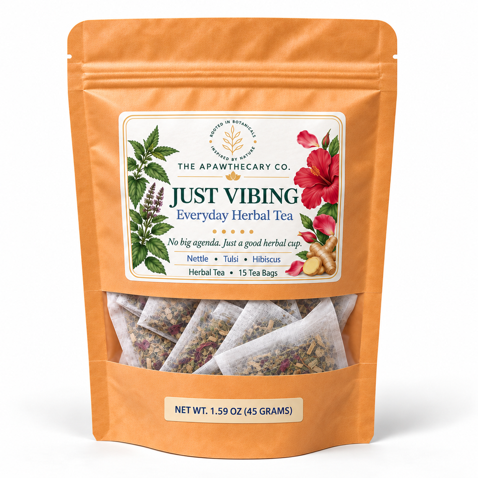 Just Vibing – Everyday Herbal Tea — Product on a white background