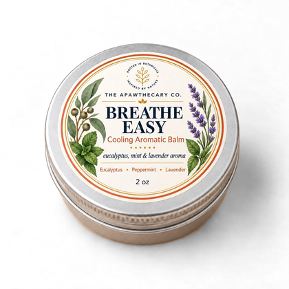 Breathe Easy Cooling Aromatic Balm, 2 oz tin.