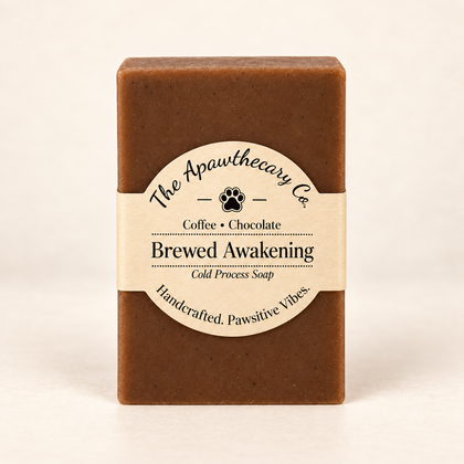 Brewed Awakening cold process soap with coffee and chocolate scent