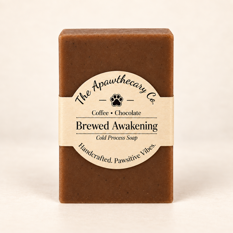 Brewed Awakening cold process soap with coffee and chocolate scent
