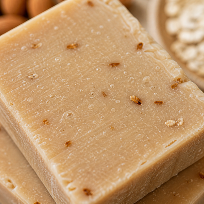 Cherry Picked - Standard Cold Process Soap - Cherry & Almond Scented bars with natural ingredients and almond pieces.