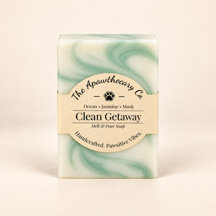 Clean Getaway ocean, jasmine and musk shea soap