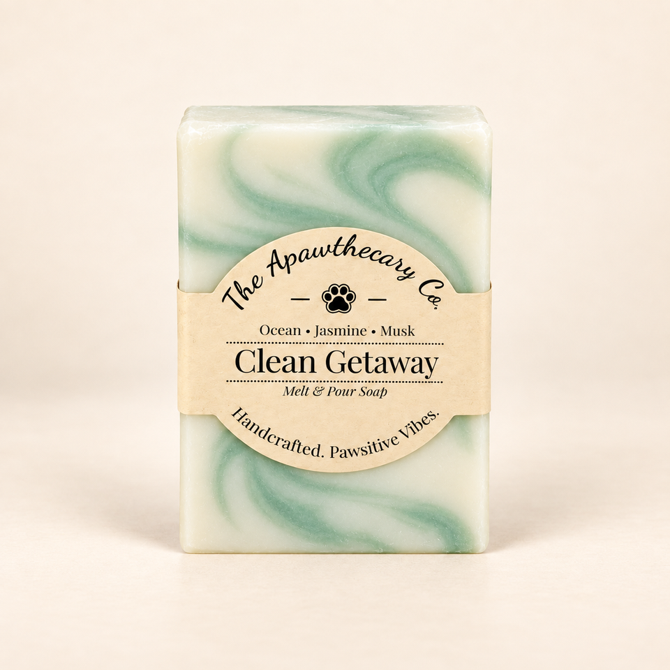 Clean Getaway ocean, jasmine and musk shea soap