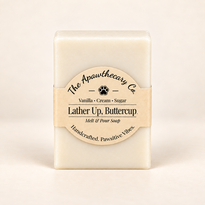 Lather Up Buttercup vanilla, cream and sugar shea soap