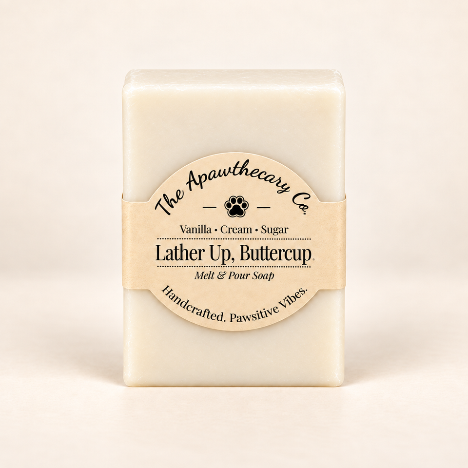 Lather Up Buttercup vanilla, cream and sugar shea soap